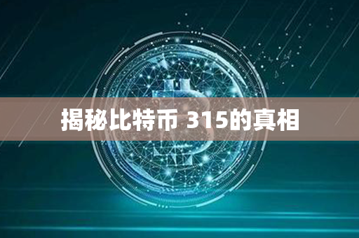 揭秘比特币 315的真相